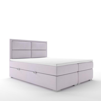Luxe slaapkamer bed dubbel gestoffeerd modern design meubilair boxspringbed
