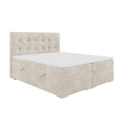 Bed Luxe Slaapkamer Tweepersoonsbed Textiel Bekleding Ontwerp Meubels Boxspringbed