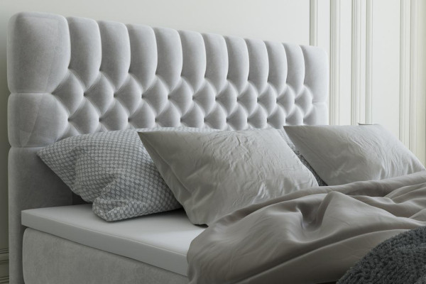 Chesterfield tweepersoons slaapkamer luxe bed moderne meubels boxspringbed