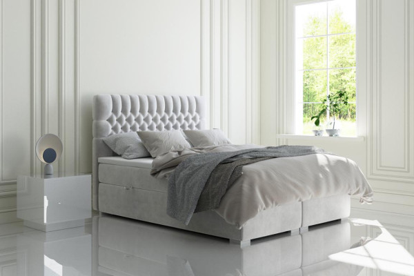 Chesterfield tweepersoons slaapkamer luxe bed moderne meubels boxspringbed