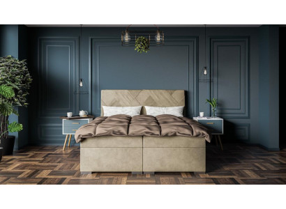 Luxe bed Ontwerper Slaapkamer Meubels Modern Tweepersoons Boxspringbed