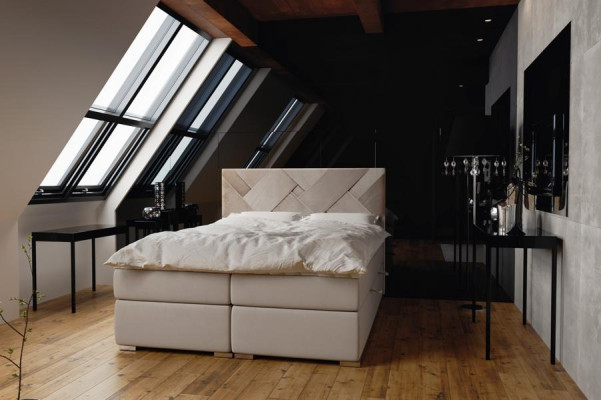 Luxe bed Ontwerper Slaapkamer Meubels Modern Tweepersoons Boxspringbed