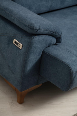 Bank Bank Woonkamer Modern Meubilair Driezitter Blauwe Bank Design