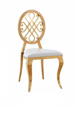 Ontwerpstoel leunstoel gestoffeerde stoelen luxe textiel roestvrijstalen fauteuil eetkamer