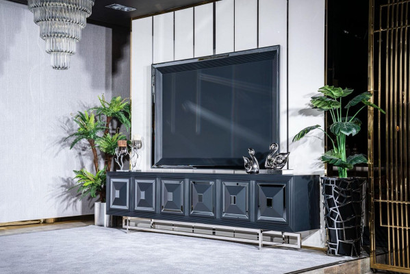 Woonkamer tv-meubel tv-standaard kast lage tv-tafel nieuw zwart --> Woonkamer tv-meubel tv-standaard kast lage tv-tafel nieuw zwart