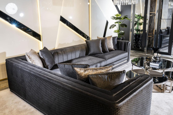 Woonkamer salontafels Luxe Design 3-delig Hout Grijs Stijl Modern Tafel