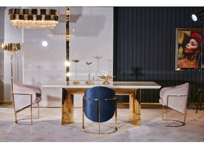Eetkamerset Tafel + 4x stoelen Eetkamerstoelset Tafel groep 5-delig