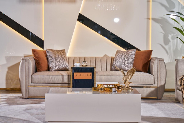 Woonkamer salontafels ontwerp tafel hout beige stijl moderne luxe tafels