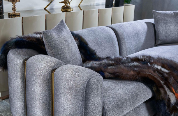 Luxe bankstel set 2-dlg bank 3-zits salontafel bankbanken fauteuil nieuw