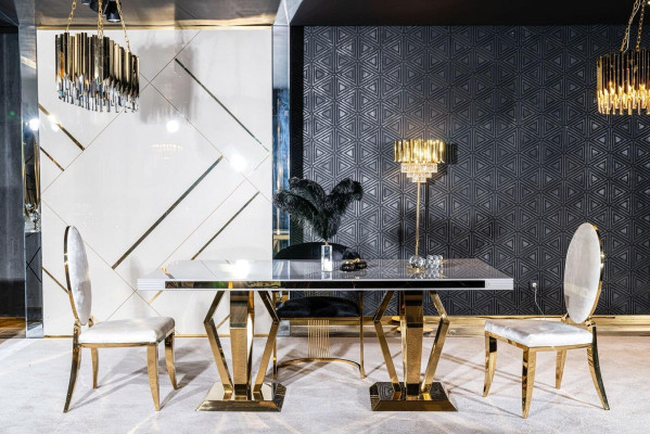 Eettafel 4x stoelen Eetkamerset Eetgroep Modern Stoel Tafel Tafel 5-delig