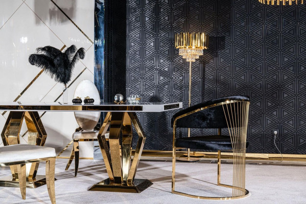Eettafel 4x stoelen Eetkamerset Eetgroep Modern Stoel Tafel Tafel 5-delig
