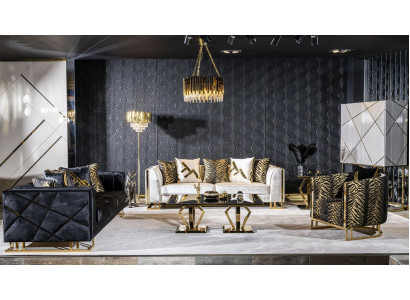 Woonkamer bankstel 3+3+1 salontafel bijzettafel set 5-delig Nieuw Woonkamer bankstel 3+3+1 salontafel bijzettafel set van 5 stuks Nieuw
