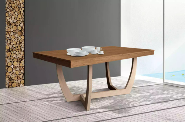 Uittrekbare eettafel Keukentafel Eettafels Tafel van hout Houten tafel Modern