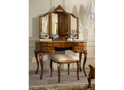 Make-up tafel spiegel luxe console ladekast slaapkamer hout design nieuw