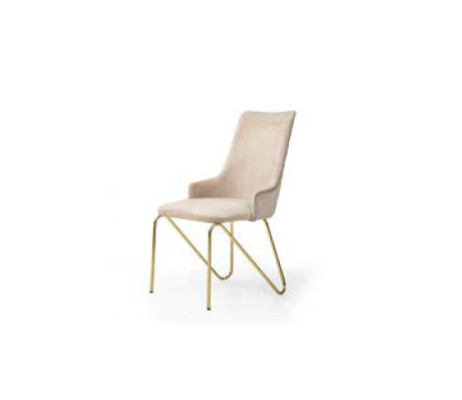 Luxe stoel in universele witte kleur voor een modern eetkamer.