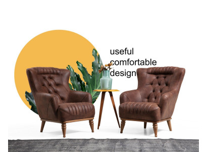 Luxe meubelontwerp Moderne designstoel Bruin Woonkamer Nieuw