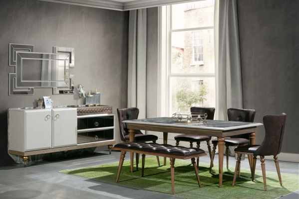 Eettafel Tafel Hout 180x100 Eetkamer bruin Eettafels Tafels Meubels Nieuw