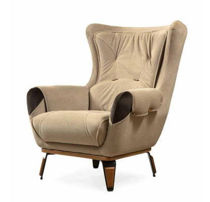 Bank 3-zits fauteuil design gestoffeerde stoel klassiek ontwerp woonkamer
