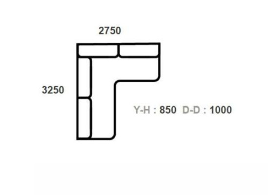 Ontwerpstoffen hoekbank L-vorm bankontwerp klassiek gestoffeerde hoekbank