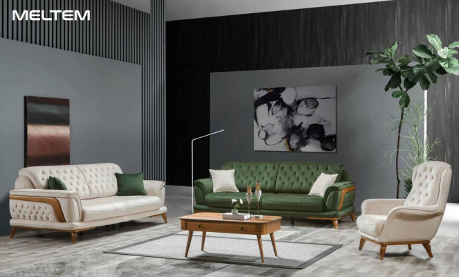 Garnituur Luxe woonkamer bankstel 331 zitsbank fauteuil banken 3-delig