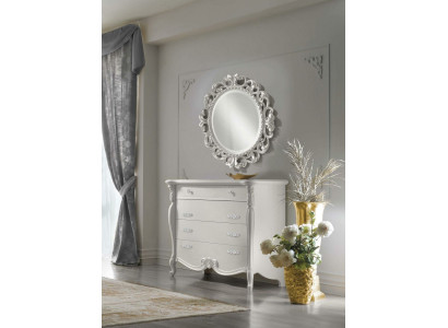 Klassieke slaapkamer commodes 2-delige set Barok Rococo commode + spiegel Nieuw
