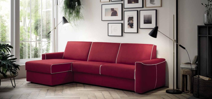 Hoekbank Modern Design Bank Focus Stof L-Vorm Bankstel Woonlandschap Italiaanse Meubels
