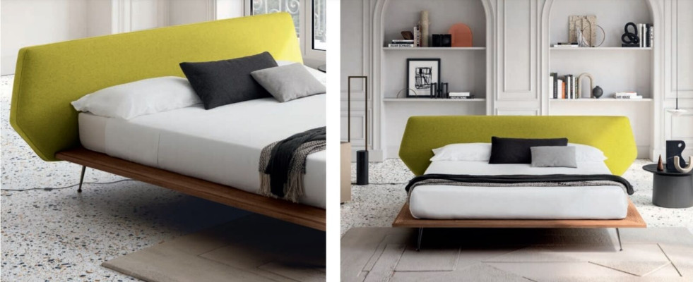 Ontwerpbed gestoffeerde luxe tweepersoons hotelbedden huwelijk 180x200cm slaapkamer textiel