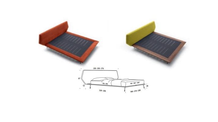 Ontwerpbed gestoffeerde luxe tweepersoons hotelbedden huwelijk 180x200cm slaapkamer textiel