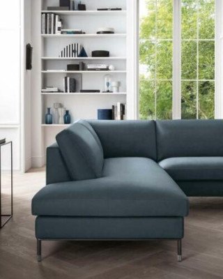 Leren bankstel woonlandschap hoekbank XXL gestoffeerde hoekstoel L-vorm woonkamer