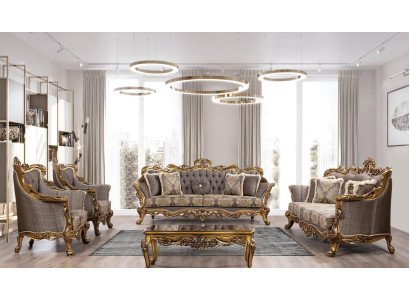 Luxe bankstel Klassieke bank Bank stoffering Meubelset Compleet 5-delig