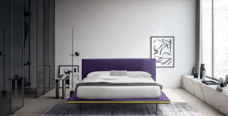 Design bed 140x200cm gestoffeerd luxe bedden dubbele hotel slaapkamer hout nieuw