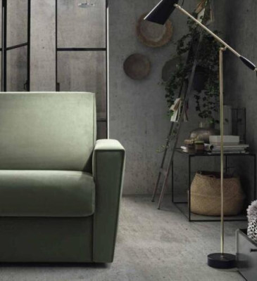 Meubels Woonkamer Ontwerp Groen Textiel Alfitalia Moderne Ontwerp Luxe Bankstel 2-zits