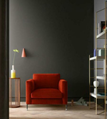 Ontwerp Lounge Club Relax Fauteuil Stoel Bekleding Televisie Textiel Rood Luxe Stof Nieuw