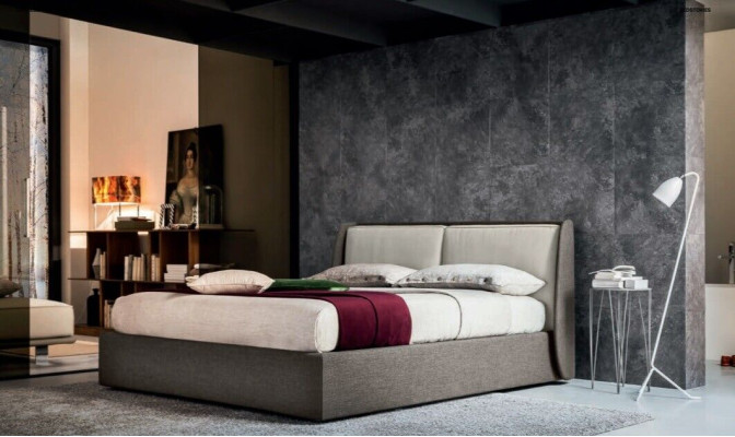 Bedtextiel bekleding slaapkamer 180x200 design tweepersoonsbed leren bedden nieuw