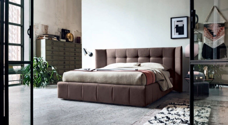 Tweepersoonsbed Bed Huwelijksbed Ontwerp Luxe Luxe Bed Gestoffeerd Bed Design Bed Textiel Bedden