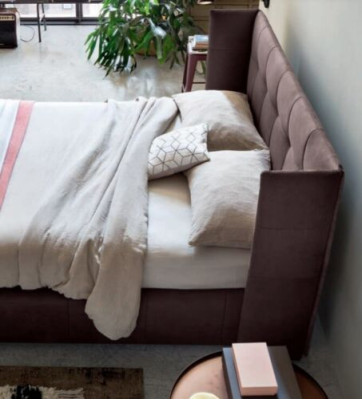 Tweepersoonsbed Bed Huwelijksbed Ontwerp Luxe Luxe Bed Gestoffeerd Bed Design Bed Textiel Bedden