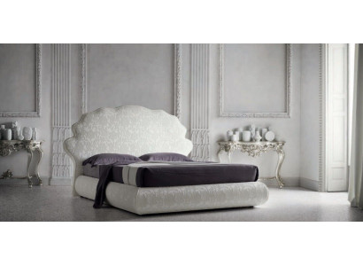 Luxe Italiaans design meubels slaapkamer tweepersoonsbed 160x200cm houten textielmeubels