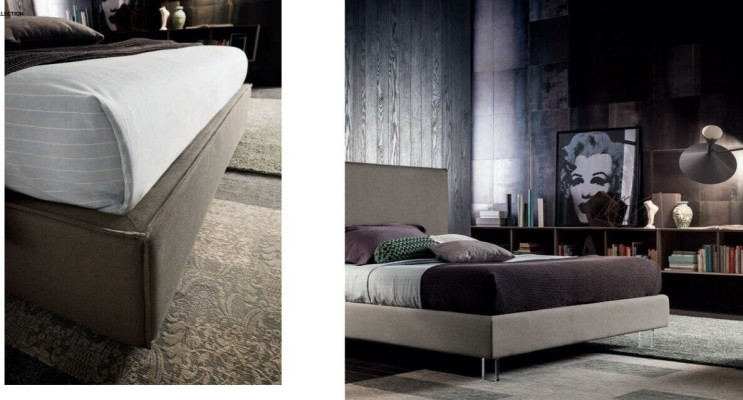Luxe tweepersoonsbedden in bruin 200x200 slaapkamer lederen hotellbed bekledingsontwerp