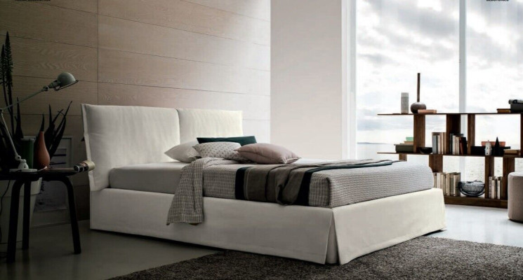 Luxe tweepersoons hotelbedden 120x200 slaapkamer wit textiel bedbekleding ontwerp