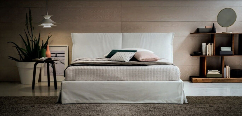 Luxe tweepersoons hotelbedden 120x200 slaapkamer wit textiel bedbekleding ontwerp