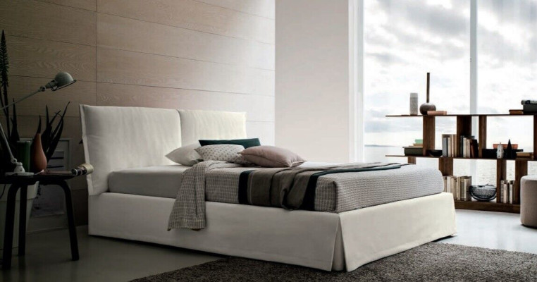 Luxe tweepersoons hotelbedden 120x200 slaapkamer wit textiel bedbekleding ontwerp