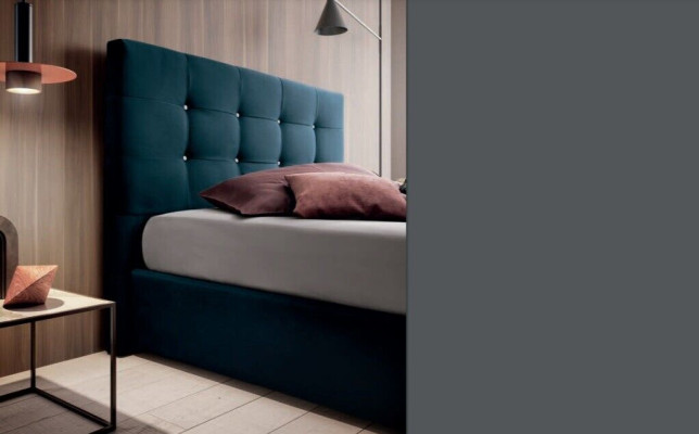 Ontwerp bedden slaapkamer textiel 180x200cm bed gestoffeerd luxe dubbel hotel nieuw