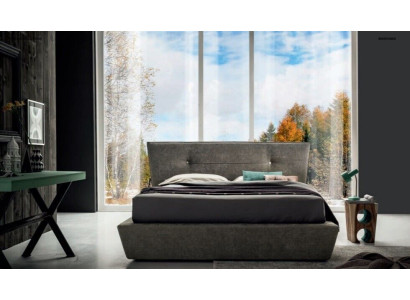Ontwerper bed bedden slaapkamer leer textiel hotel luxe fluweel gestoffeerd