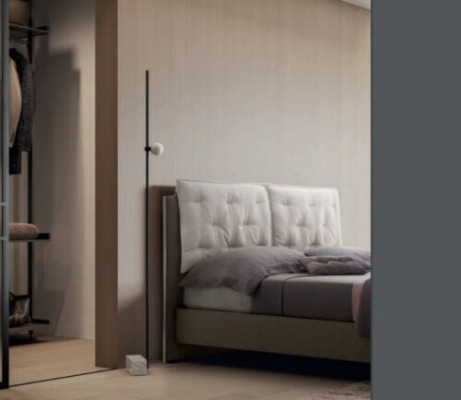 Ontwerperbed Slaapkamer Bedden Textiel Hotel Luxe Stof Bekleding Zit Italië