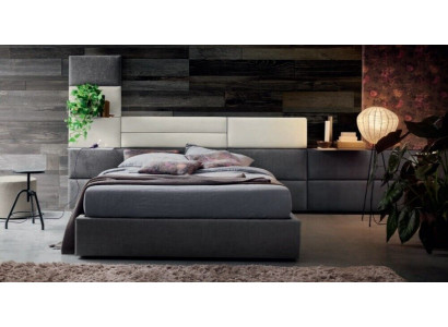 Tweepersoons hotelbedden huwelijk 180x200cm slaapkamer hout luxe design bed bekleding