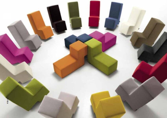 Hocker Ottomaanse Chaise Lounge Bank Woonkamer Meubels Gestoffeerde Voet Italië