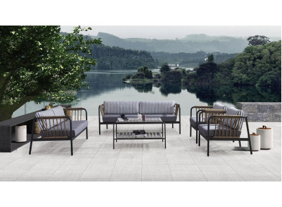 Bankstel 3 2-zits luxe driezits fauteuil design meubelset 5-delig Grijs Nieuw