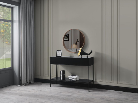 Spiegel Klassieke houten wandspiegel Spiegel Ontwerp Bruin Woonkamer Nieuw