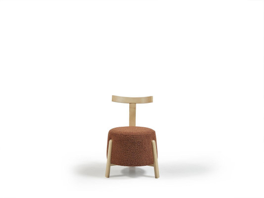 Luxe eetkamerstoel met bekleding, ronde fauteuil lounge zitplaats 1x fauteuil nieuw