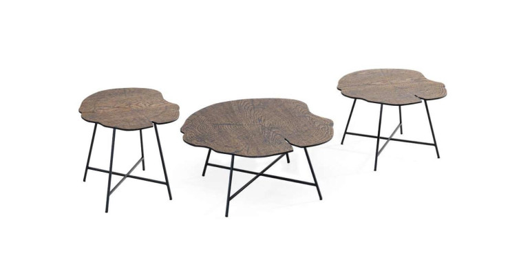 Set van twee luxe salontafels voor de woonkamer in moderne stijl